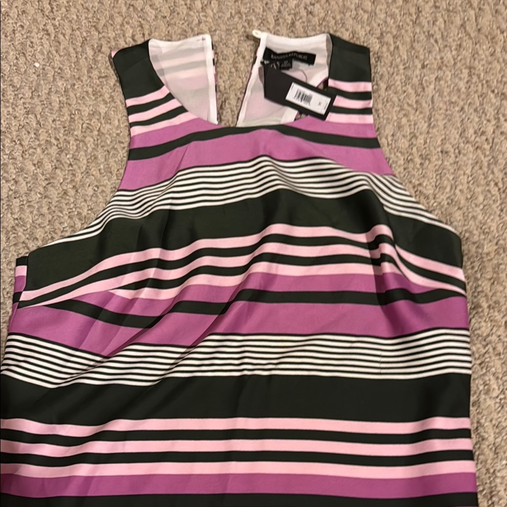 Banana Republic Black and White Sleeveless Tank Top